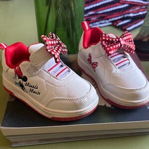 Minnie Mouse Sneakers Kids Sneakers - White and Red